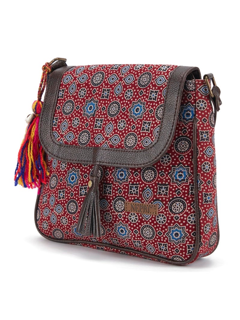 NEPRI Printed Sling Bag | Crossbody Bags for Women Girls | Women's Handbags | Stylish | Vegan Leather Bag | Travel & Office Use | Purse and Wallet - Image 2