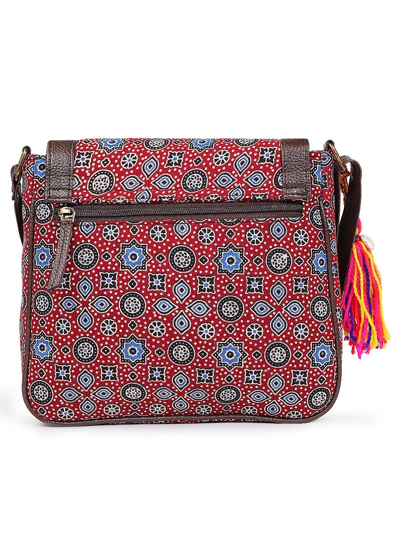 NEPRI Printed Sling Bag | Crossbody Bags for Women Girls | Women's Handbags | Stylish | Vegan Leather Bag | Travel & Office Use | Purse and Wallet - Image 3