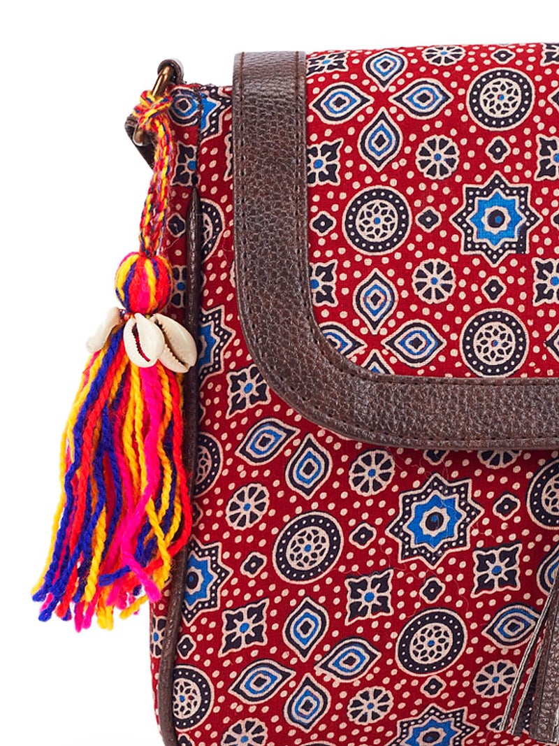 NEPRI Printed Sling Bag | Crossbody Bags for Women Girls | Women's Handbags | Stylish | Vegan Leather Bag | Travel & Office Use | Purse and Wallet - Image 4