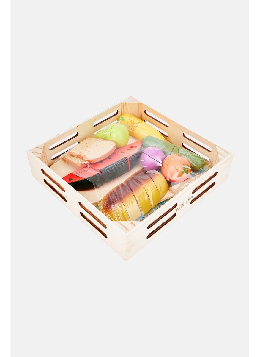 Preschool Fun - 24 Pieces Cutting Food Set, Green - Image 1