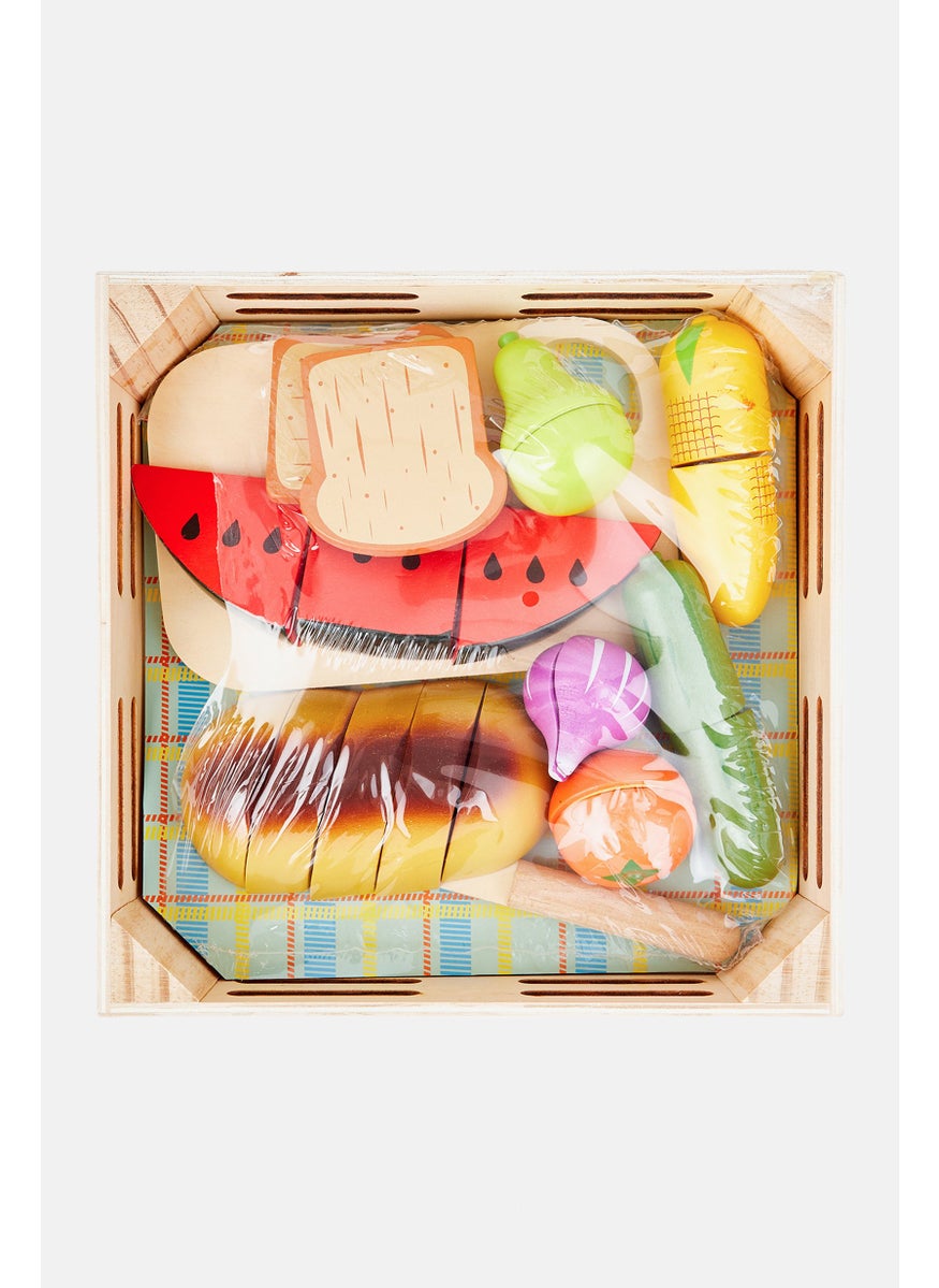 Preschool Fun - 24 Pieces Cutting Food Set, Green - Image 1