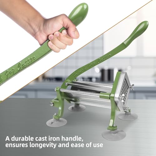 SHSYCER French Fry Cutter Commercial Potato Slicer with Suction Feet Complete Set, Includes 1/4", 3/8",1/2" - Image 5