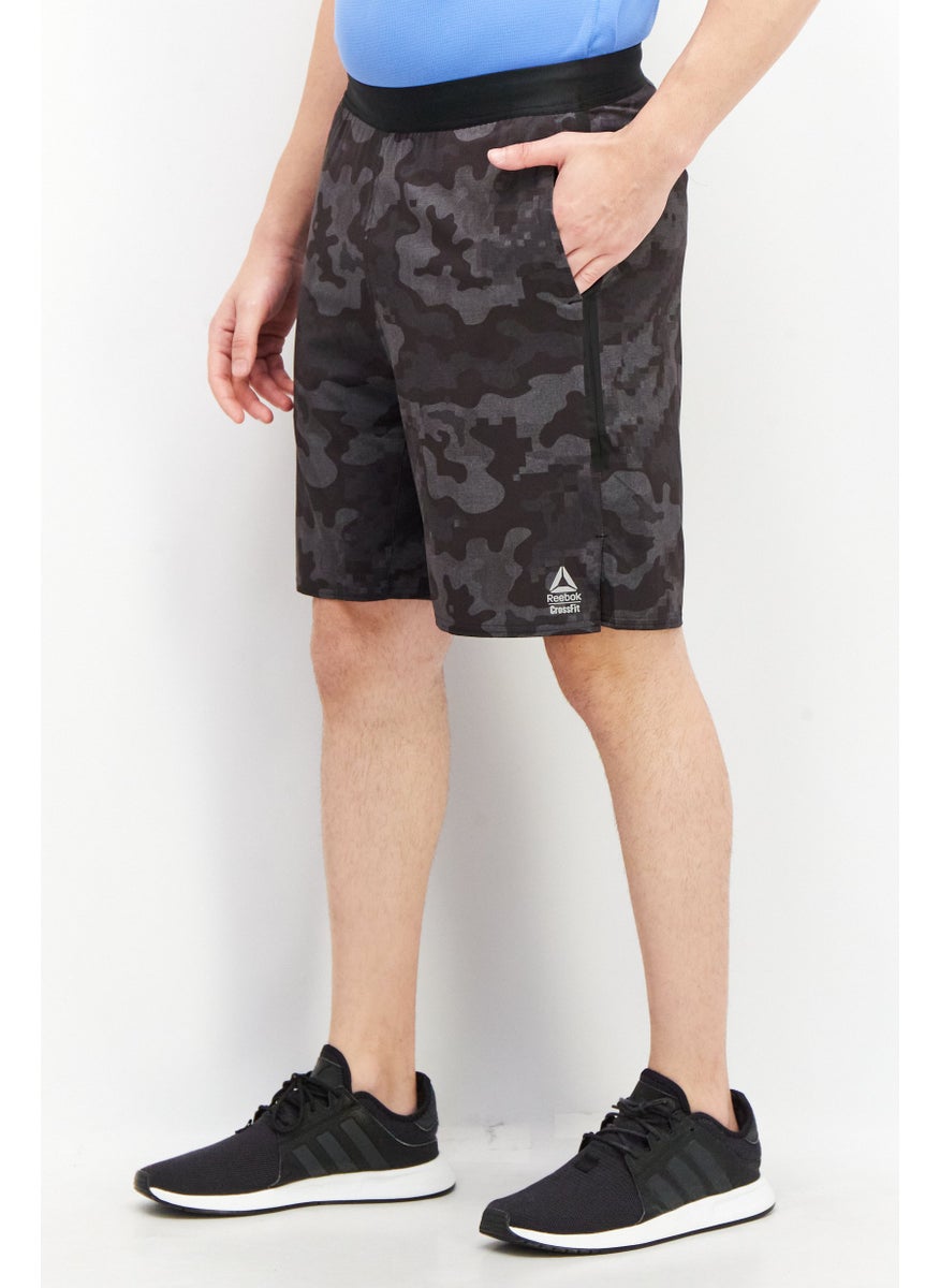 Reebok Men Sportwear Fit Training Short, Black Combo  - Image 4