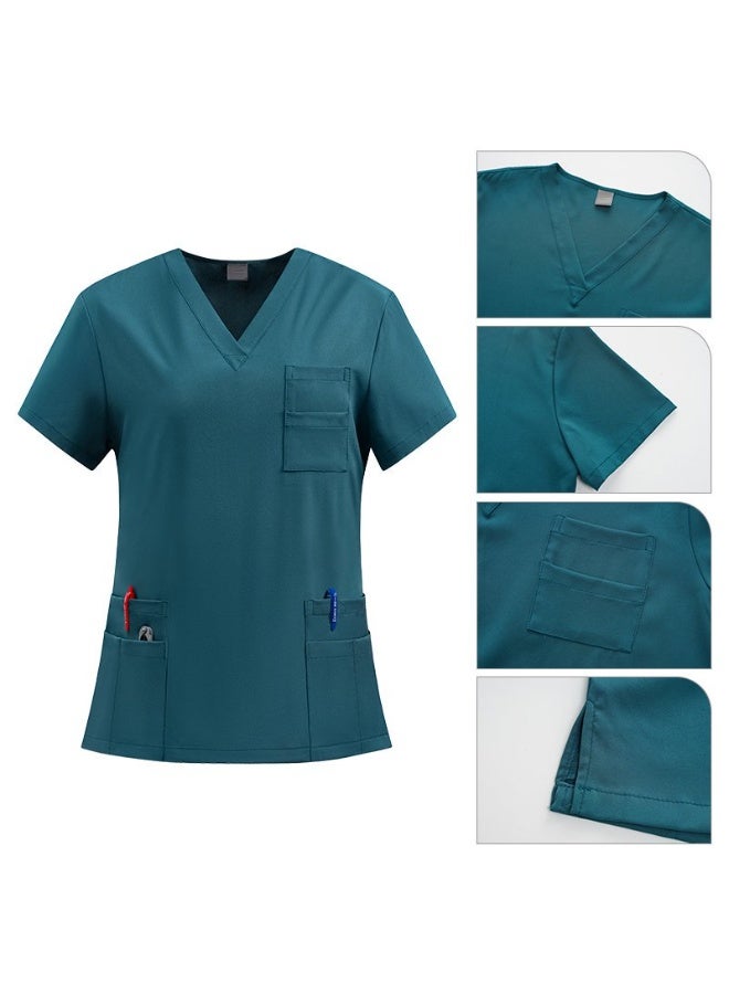 Joychic Womens Men Medical Scrubs Set Unisex Scrub Top and Scrub Pant Set Medical Uniform Scrubs Medical Uniform Set - Image 5