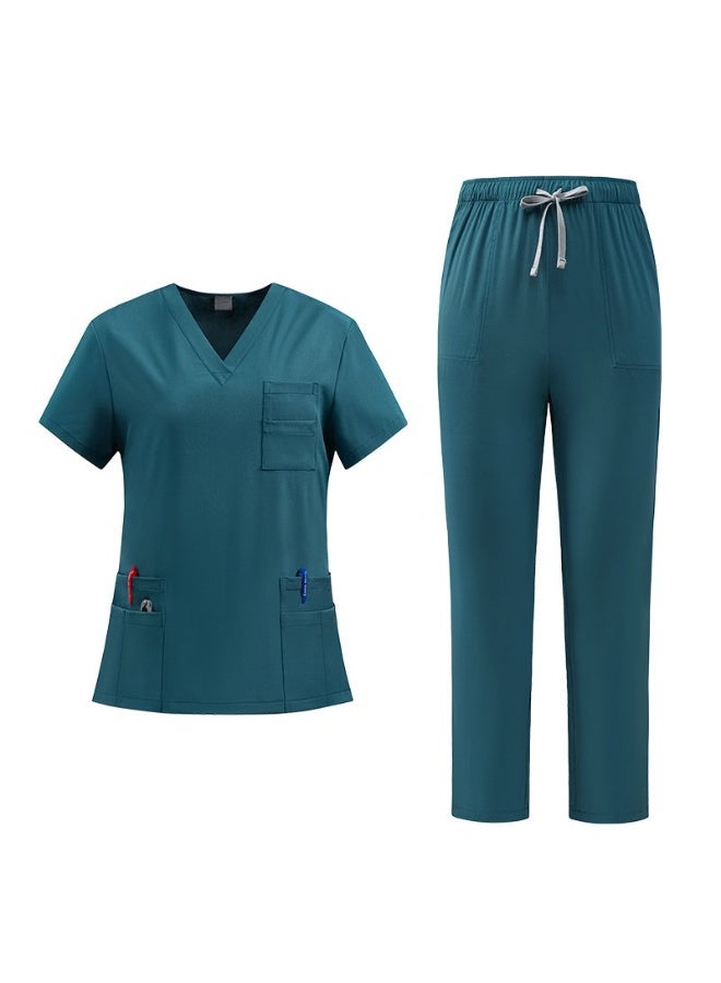 Joychic Womens Men Medical Scrubs Set Unisex Scrub Top and Scrub Pant Set Medical Uniform Scrubs Medical Uniform Set - Image 4