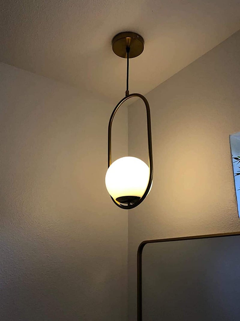 Desidiya Golden Yellow Hanging Ceiling Pendant Light, for Bedroom, Living Room, Over The Dining Table, Hotels, Malls (Capsule Hanging, Bulb Not Included) ac - Image 5