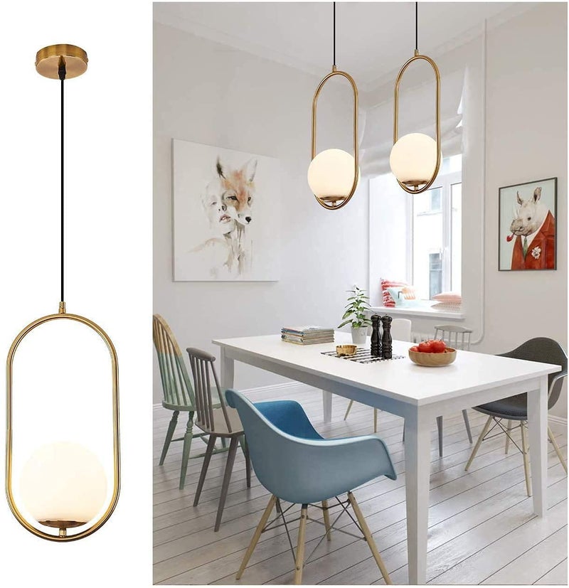 Desidiya Golden Yellow Hanging Ceiling Pendant Light, for Bedroom, Living Room, Over The Dining Table, Hotels, Malls (Capsule Hanging, Bulb Not Included) ac - Image 2