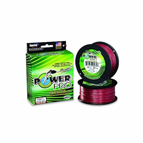 Power Pro Spectra Fiber Braided Fishing Line, Vermilion Red, 500YD/30LB - Image 1