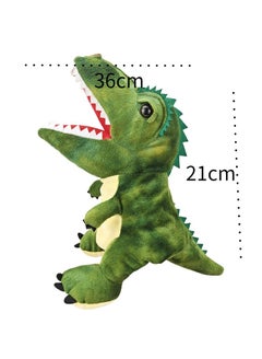 Y&D Dinosaur Hand Puppets Tyrannosaurus Rex Jurassic World Stuffed Animal Soft Plush Toy Open Movable Mouth Finger Gift Birthday Gifts For Kids Creative Role Play 