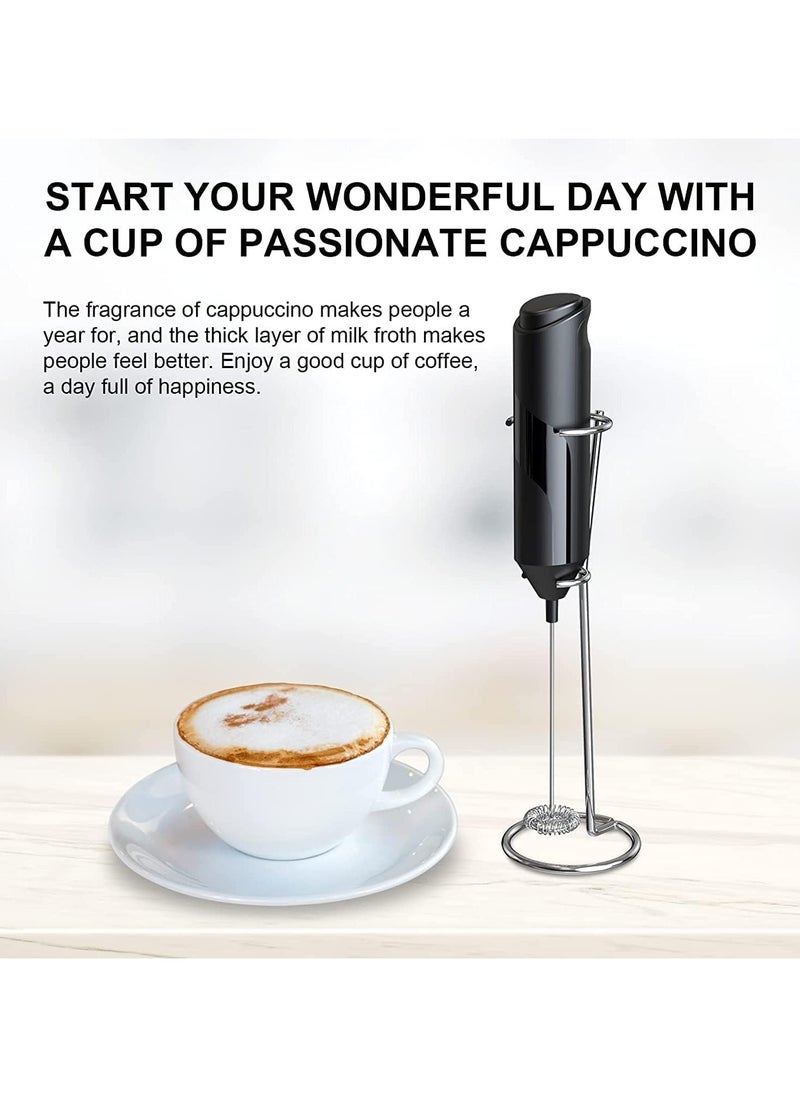 BJollys - Electric Milk Frother Handheld, Mini Whisk Foam Maker, Drink Mixer for Coffee, Milk, Lattes, Cappuccino Cream, Matcha. (Multicolour) - Image 1