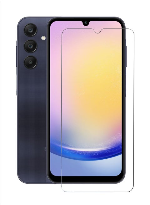 For Samsung Galaxy A25 Tempered Glass Screen Protector – High Transparency, Delicate Touch, Anti-Explosion, Smooth Arc Edges, Easy Installation, Screen Protector for Samsung Galaxy A25
