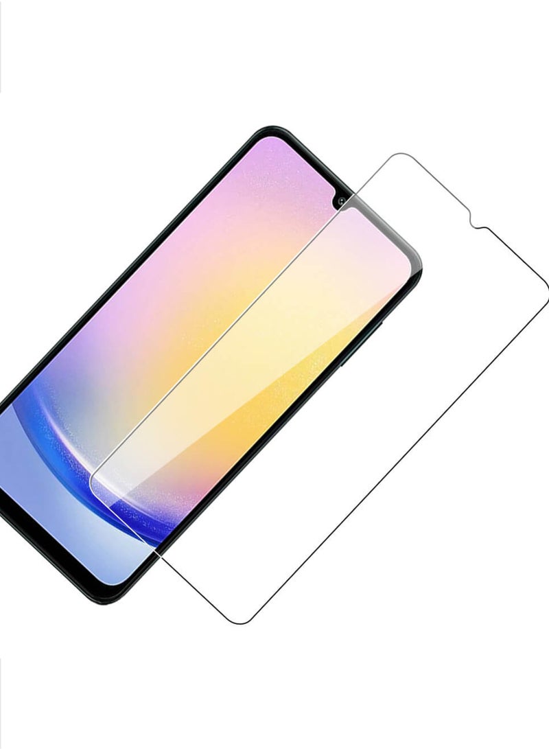 For Samsung Galaxy A25 Tempered Glass Screen Protector – High Transparency, Delicate Touch, Anti-Explosion, Smooth Arc Edges, Easy Installation, Screen Protector for Samsung Galaxy A25