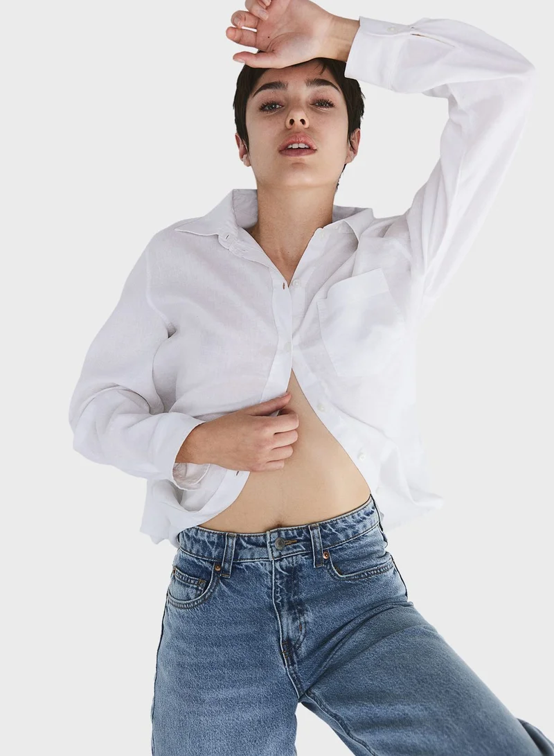H&M Linen-Blend Shirt