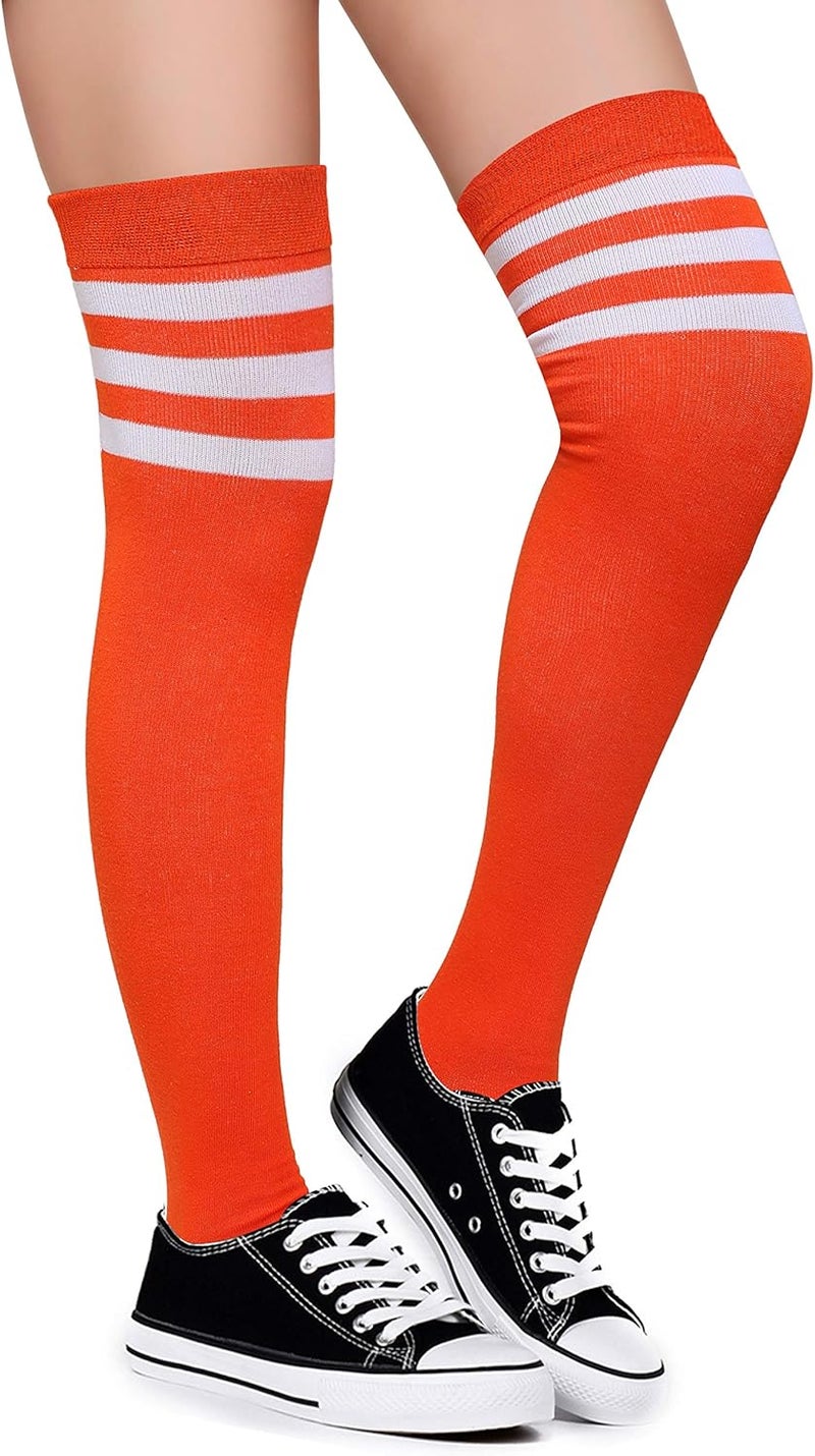 Leotruny Thigh High Socks for Women: Suitable for Cosplay Daily Wear - Cotton Knee High Socks - Image 1