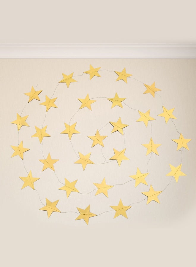 قطعتان من زينة الحائط على شكل نجمة ذهبية، ارتفاع كل منهما 4 أمتار، مناسبة لحفلات الزفاف والمهرجانات وديكورات المنزل والحديقة. نجوم ذهبية كبيرة. - Image 4