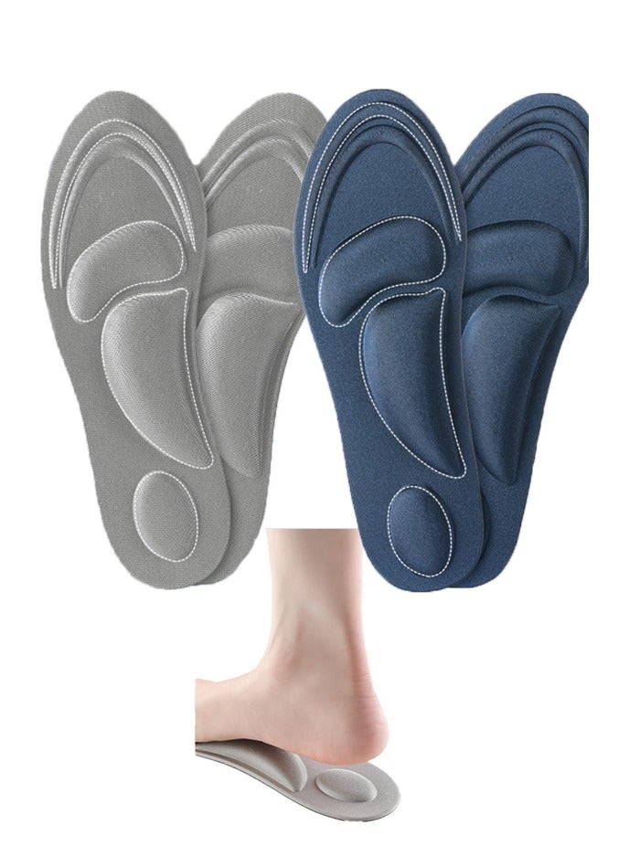 Brand new size 39-44 can be cut to size for men, relieve foot pain massage pad, shock absorption standing all day, suitable for walking, running and hiking, soft gel insole, comfortable for sports shoes and work boots - Image 1