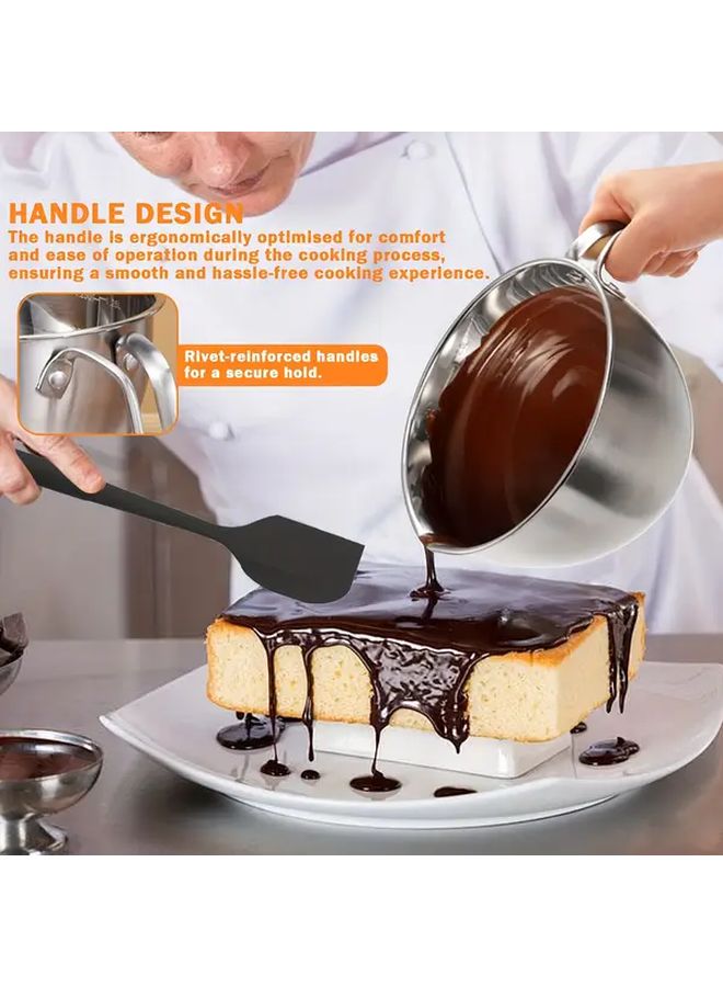 Stainless Steel Chocolate Melting Pot Set Handmade Wax Melter Butter Heating Pan Waterproof Easy Clean Christmas New Year Gift - Image 4