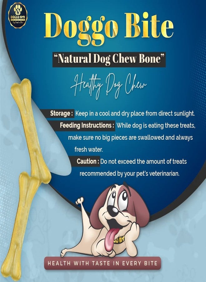 DOGGO BITE Natural Dog Treats Pressed Chew Bone, 500gm 6 Inch (Buy 1 Get 1 Free) for Medium/Large Breeds 11-45 Kg - Total 1 Kg Pack (Approximately 8 Chews) - Image 4