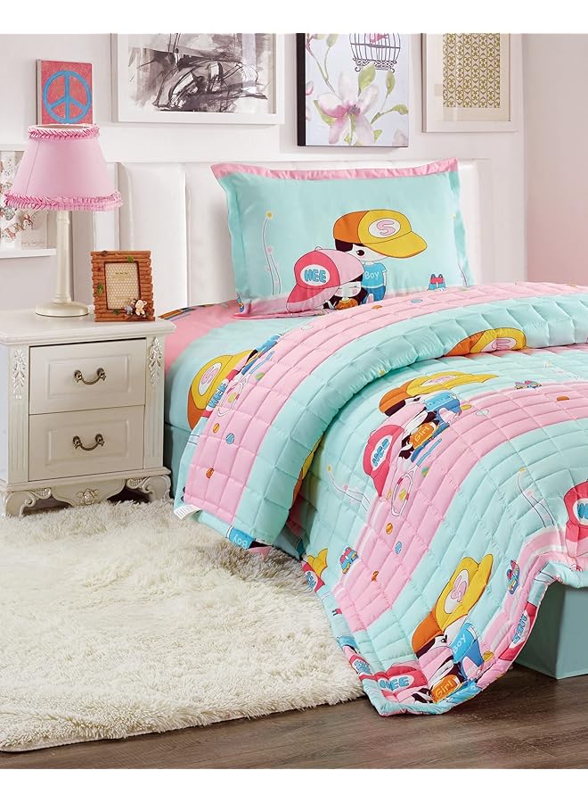 erorex Kids Compressed Comforter Set Reversible Bedding Set For Boys Soft Breathable 3Pcs Single Size 150 - Image 2