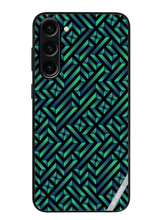 VR CREATIVE Protective Case Cover For Samsung Galaxy S23 Geometric Pattern Design Multicolour - Image 1
