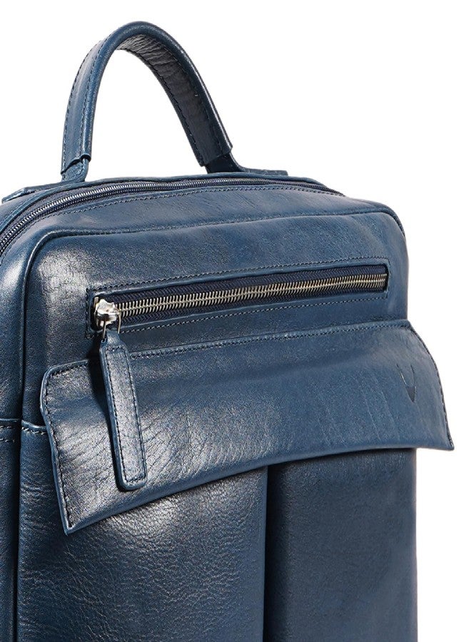 Hidesign MEZCAL 02 Genuine Leather Mens Briefcase - Blue - Image 4