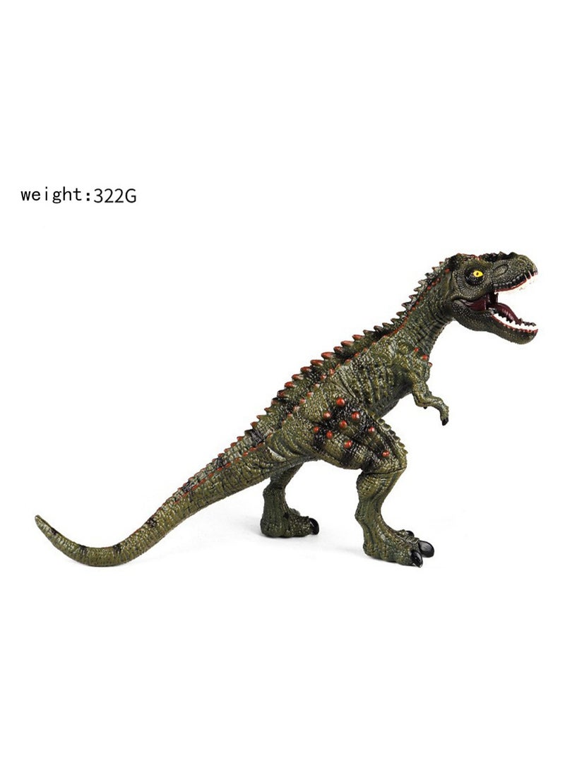 12 Inch Green Roaring Dragon With Moveable Mouth, Realistic Jurassic Dinosaur Model Toy, Plastic Educational Prehistoric Animal Model For Kids And Toddlers - Image 1