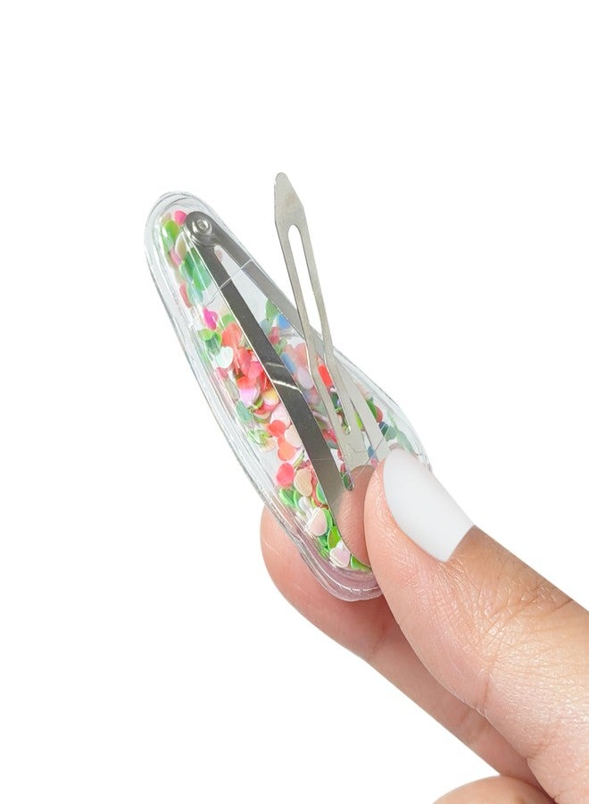 LUV HER Strawberry Shortcake Hair Accessories for Girls - 6pc Cute Confetti Hair Clips with Character Charms, Ages 3+ - Image 5