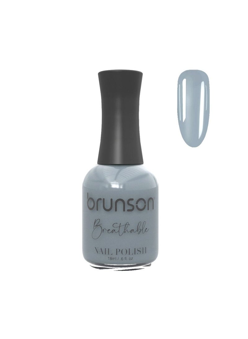 Brunson Breathable Nail Polish Halal Nail Lacquer Wudu friendly Quick-Dry long lasting but easy peel off Glossy Shine Water Based Nail paint 18ml