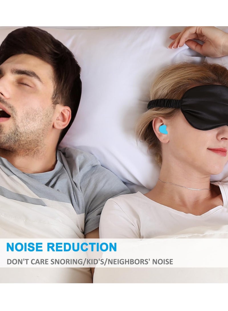 عام سدادات أذن للنوم، 8 أزواج (16 قطعة) سدادات أذن سيليكون قابلة للتشكيل وعازلة للضوضاء للسباحة والشخير والنوم والدراسة - Image 3