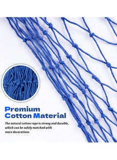 Generic 2m x 1.5m Fishing Net Decoration, Marine Wall Door Hanging Decoration Net Nautical Fish Net with Sea Shells Home Decoration Netting for Wall Frame Photo Home Bedroom Bar Beach Party  - Image 3
