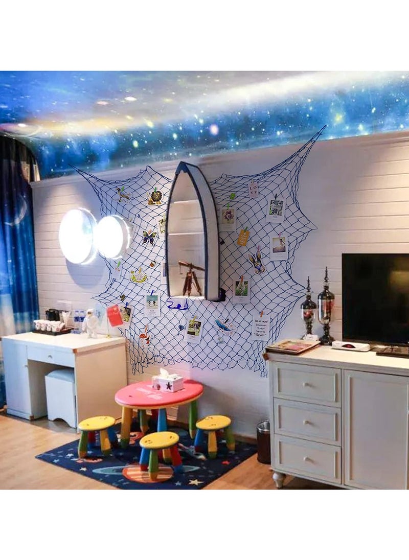 Generic - 2m x 1.5m Fishing Net Decoration, Marine Wall Door Hanging Decoration Net Nautical Fish Net with Sea Shells Home Decoration Netting for Wall Frame Photo Home Bedroom Bar Beach Party - Image 1