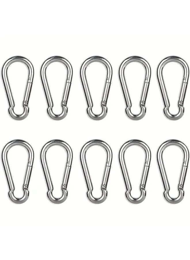 Heavy Duty Stainless Steel Spring Hooks Secure Loop For Camping Fishing Garage Workshop Outdoor Gear 4pcs Color M5 - Image 4