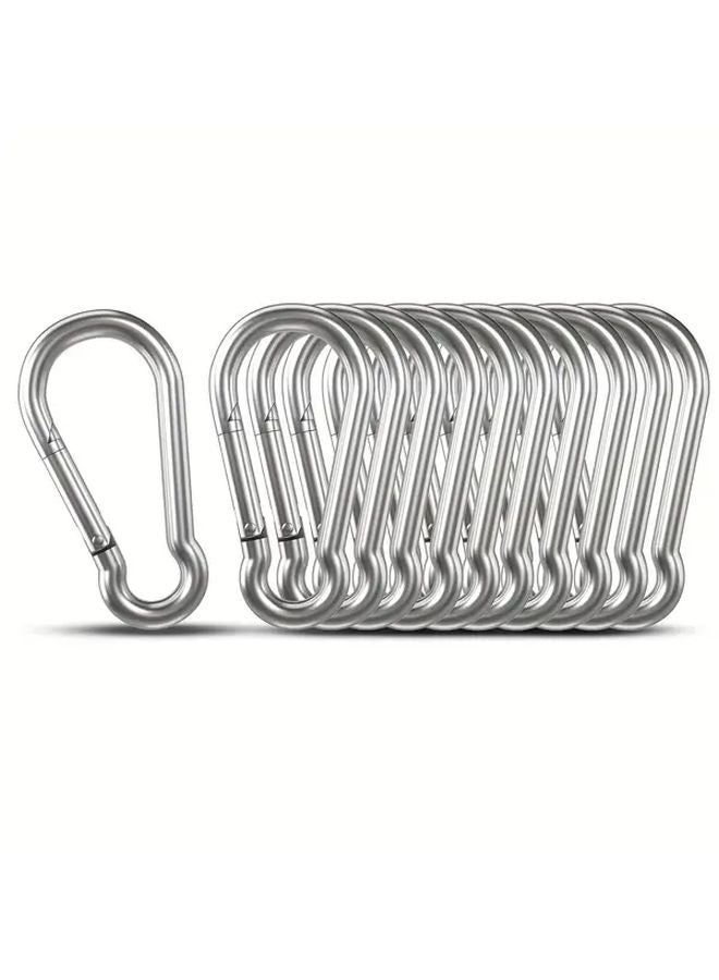 Heavy Duty Stainless Steel Spring Hooks Secure Loop For Camping Fishing Garage Workshop Outdoor Gear 4pcs Color M5 - Image 3