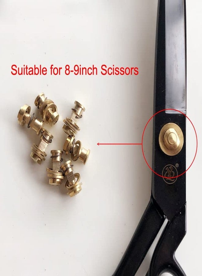 TorSor 3 Pack Tailor Scissors Pivot Bolt and Nut Replacement Central Axis Shaft Assembly Screws for 8'' 10'' 9 inch Sewing Scissors Fabric Scissor Tailor Sewing Shears Repair Parts - Image 3
