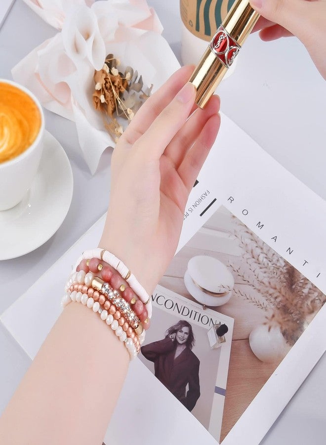 VISOOM Beaded Boho Bracelet Compatible for Apple Watch 40mm/38mm/41mm/42mm Iwatch Series 11 10 9 8 7 SE 6/5/4 Women Fashion Cute Handmade Crystal Beads Stretchy Watch Strap for iWatch Bands 3/2/1 - Image 3