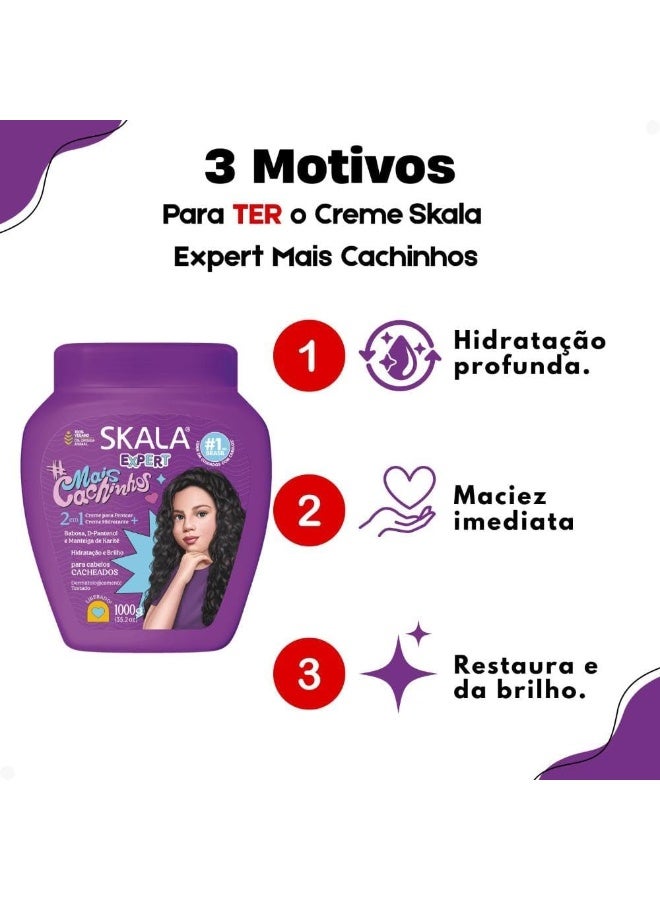 سكالا Arabic Title  كريم الشعر SKALA Expert Mais Cachinhos – ترطيب وتغذية الشعر الكيرلي – 1 كجم - Image 4
