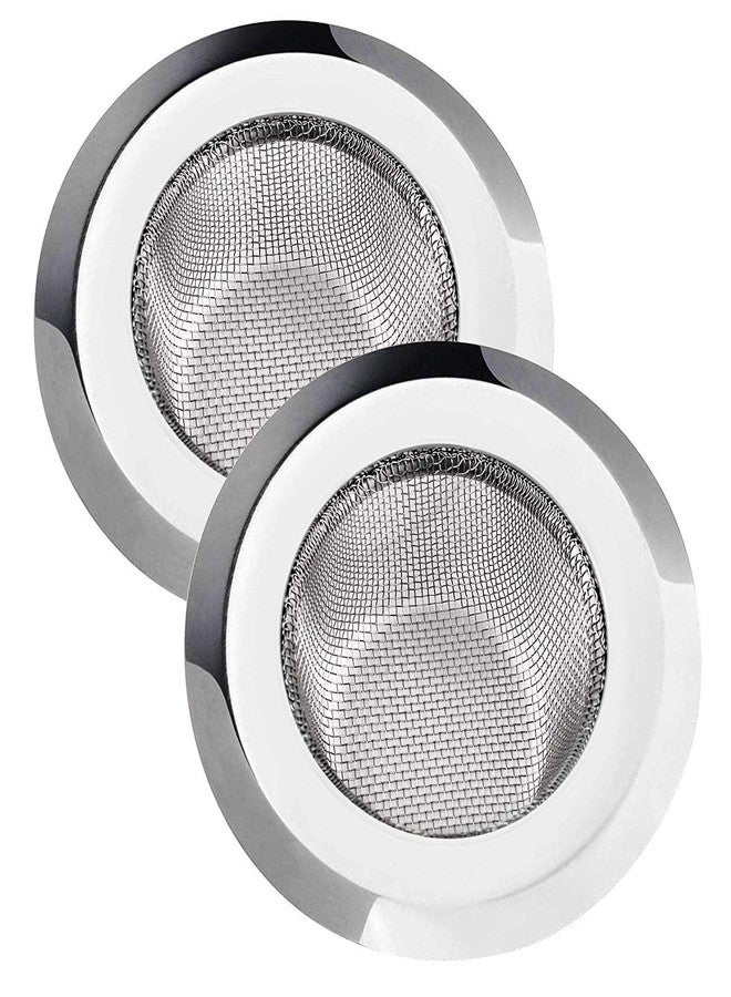 HavenFlix Stainless Steel Kitchen Strainer, Sink Jali, Sink Drain Filter Jali, Waste Coupling (Pack of 2), Heavy Duty Stainless Steel Strainer Kitchen Drain Basin Basket Filter Stopper Drainer Sink Jali - Image 1