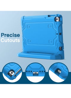 Jetech Kids Case For Ipad 9.7 Inch 6Th 5Th Generation 2018 2017 Model With Built In Screen Protector Shockproof Full Body Handle Stand Tablet Protective Cover Blue  - Image 3