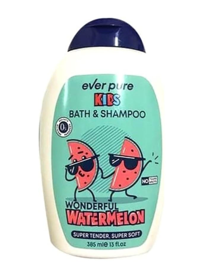 Ever pure watermelon shampoo & bath for kids 385ml