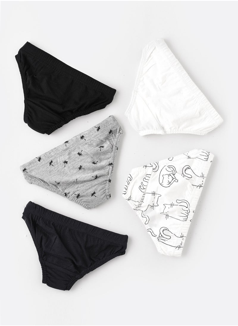 JAM - 5 Pack Boys Briefs 95% Cotton 5% Elastane, Soft and Comfortable Underwear for Boys - Image 1