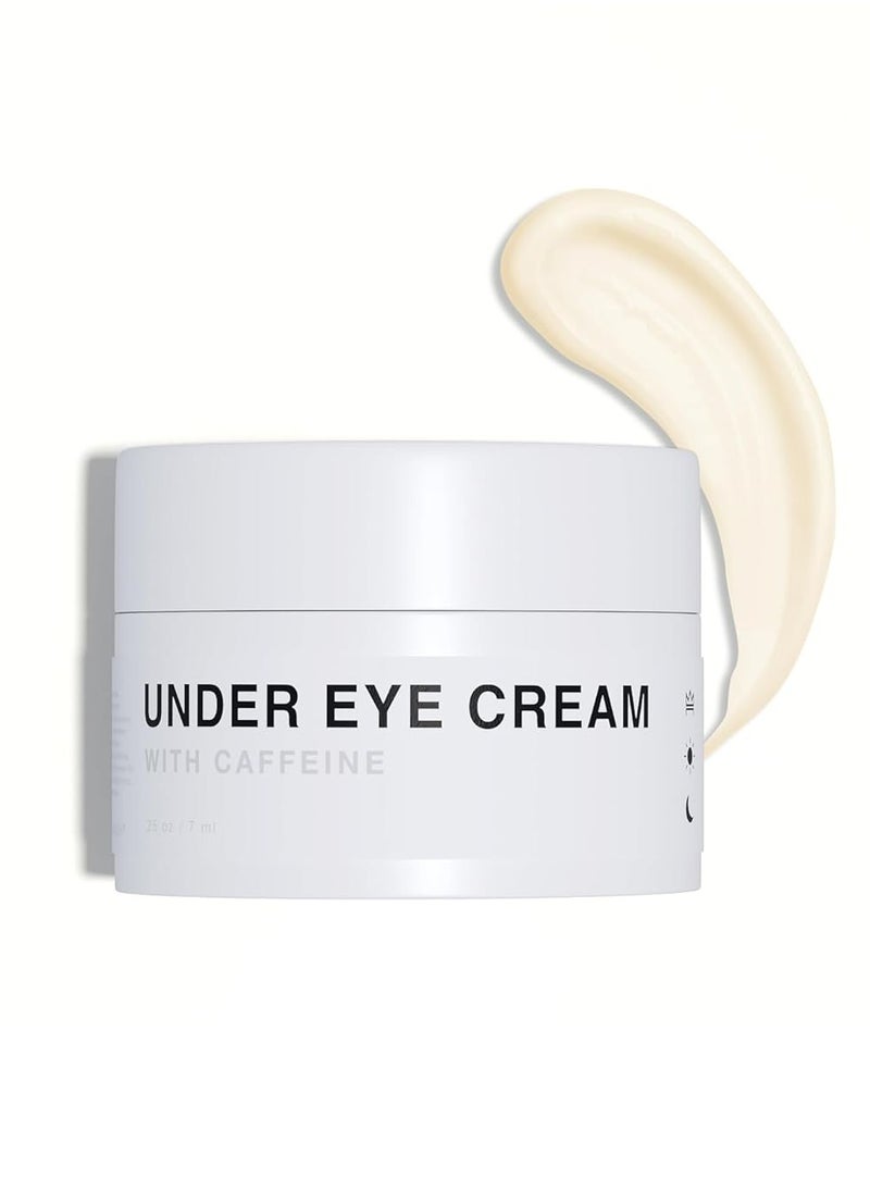 Hair Craft Co. CRVFT Men's Under Eye Cream .25oz [AM/PM] | 30 Day Supply | Reduce the Appearance of Puffy Eyes + Lessen Dark Circles | Invigorated with Caffeine | Made in the USA | Peppermint Scented  - Image 1