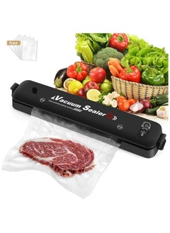 Vacuum Sealer Machine 2021 Upgraded Automatic Food Sealer Machine with 10 Sealing Bags Food Vacuum Air Sealing System for Food Preservation Storage Saver Easy to Clean | Safety Certified