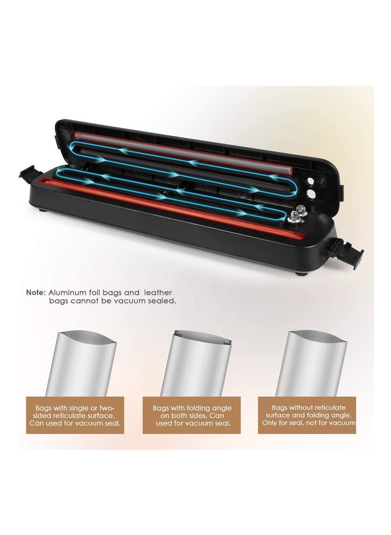 Generic - Vacuum Sealer Machine 2021 Upgraded Automatic Food Sealer Machine with 10 Sealing Bags Food Vacuum Air Sealing System for Food Preservation Storage Saver Easy to Clean | Safety Certified - Image 1