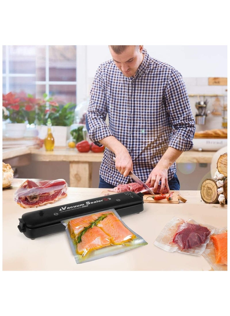 Generic - Vacuum Sealer Machine 2021 Upgraded Automatic Food Sealer Machine with 10 Sealing Bags Food Vacuum Air Sealing System for Food Preservation Storage Saver Easy to Clean | Safety Certified - Image 1