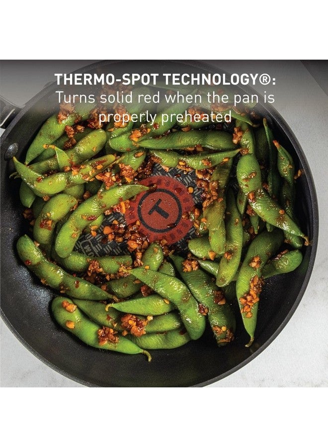 T-fal Ultimate Hard Anodized Nonstick Fry Pan With Lid 10 Inch, Oven Broiler Safe 400F, Lid Safe 350F, Cookware, Kitchen, Home, Versatile Frying Pan, Skillet, Pots and Pans, Dishwasher Safe, Black - Image 4