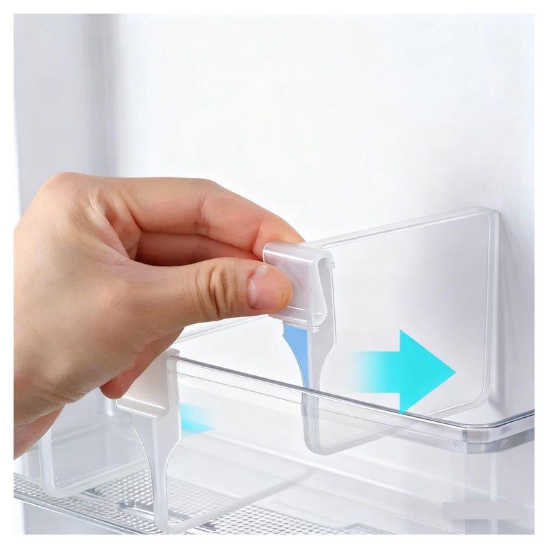 10pcs Refrigerator Side Door Divider Slidable Partition Storage Accessories Free Combination - Image 4
