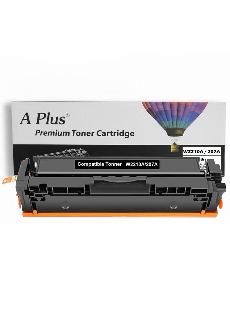 A PLUS APLUS 207A W2210A Compatible Toner Black Cartridge for HP Color LaserJet Pro M255, MFP M282, M283 Series - High Yield Black Tonner - Image 1