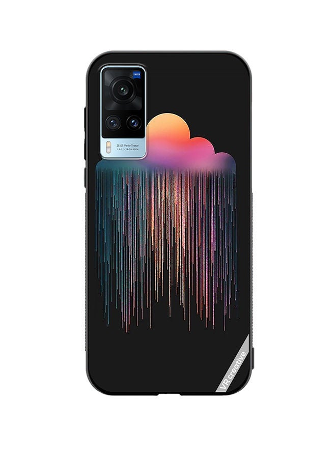 VR CREATIVE Protective Case Cover For Vivo X60 Animated Rain Design Multicolour - Image 1