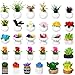 Threehoney 30 Pcs Miniature Dollhouse Plants Accessories Mini Artificial Potted Flower Tiny Resin Greenery Cactus Figurines for Doll House Gift DIY Garden Bonsai Micro Landscape DecorationPlants - Image 3