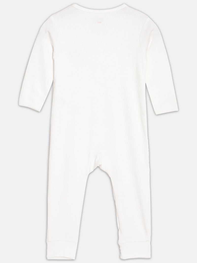 Broon Infant Boys Navyblue and Offwhite Printed Organic Cotton Sleepsuit Pack of 2 - Image 5